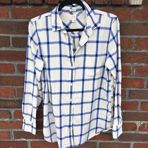 ⭐️ HOST PICK ⭐️ Plaid J.Crew Factory Button Down